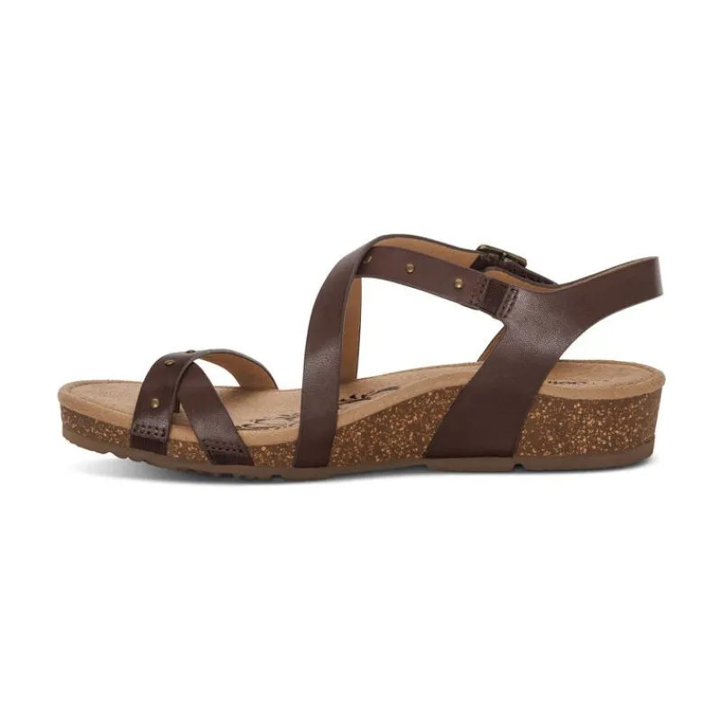 Aetrex Lauren Quarter Strap Sandal