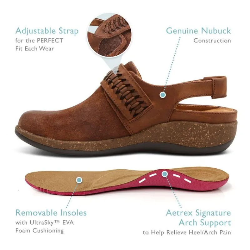 Aetrex Leni Slingback Clog