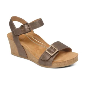 Aetrex Lexa Quarter Strap Wedge