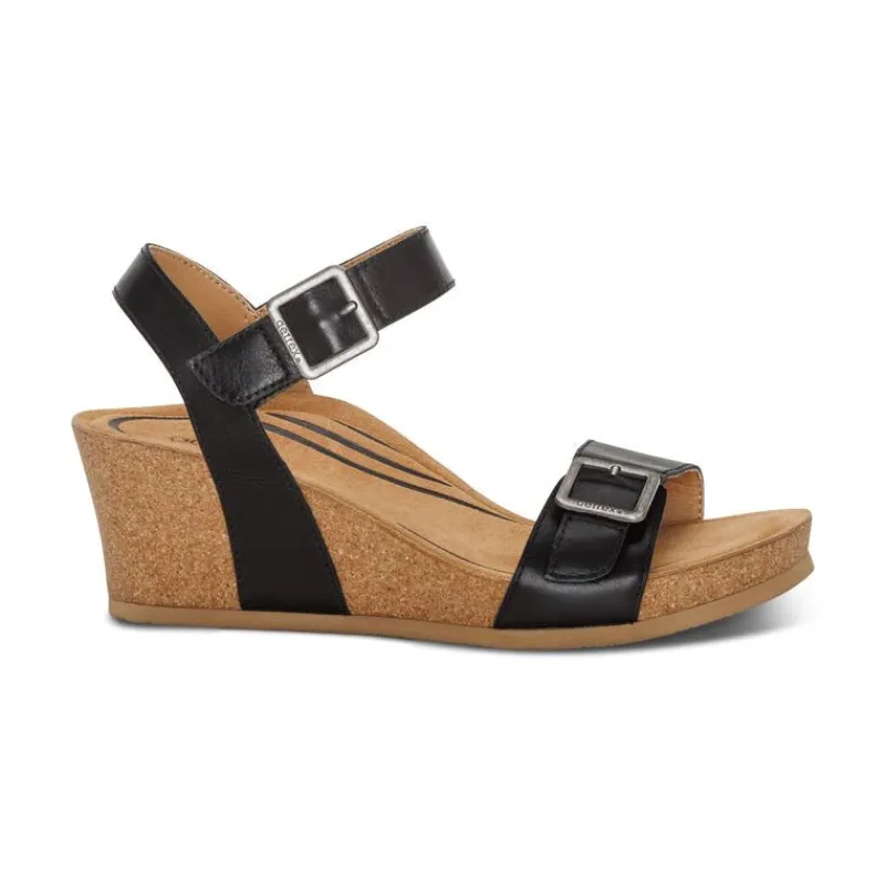 Aetrex Lexa Quarter Strap Wedge