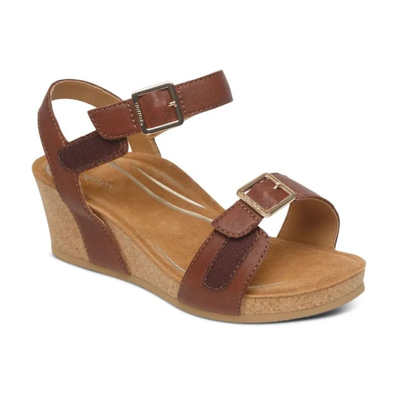 Aetrex Lexa Quarter Strap Wedge