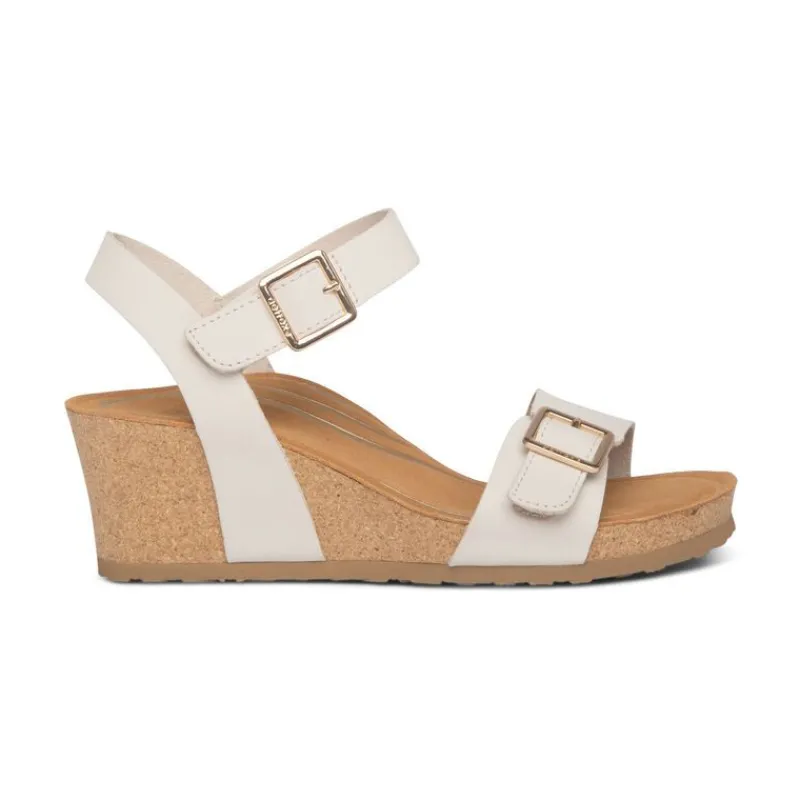 Aetrex Lexa Quarter Strap Wedge