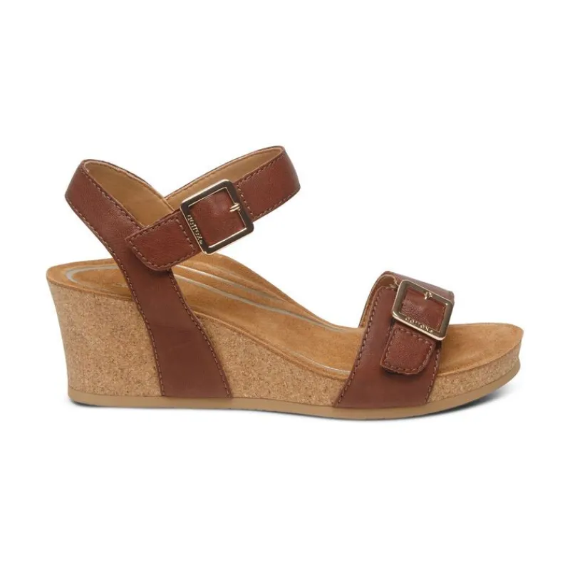 Aetrex Lexa Quarter Strap Wedge