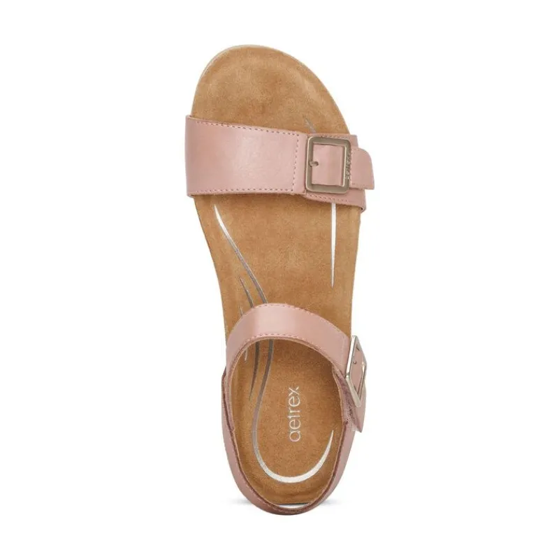 Aetrex Lexa Quarter Strap Wedge