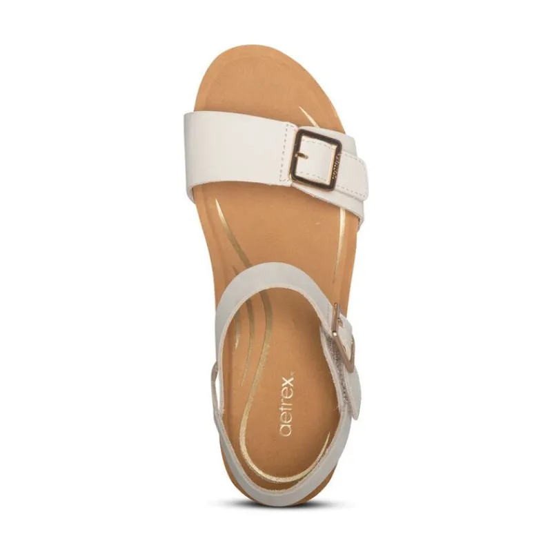 Aetrex Lexa Quarter Strap Wedge