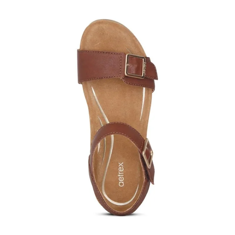 Aetrex Lexa Quarter Strap Wedge