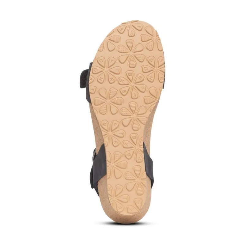 Aetrex Lexa Quarter Strap Wedge