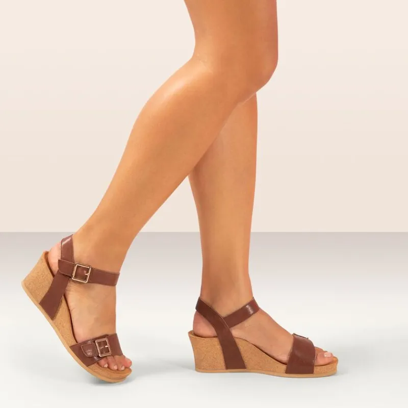 Aetrex Lexa Quarter Strap Wedge