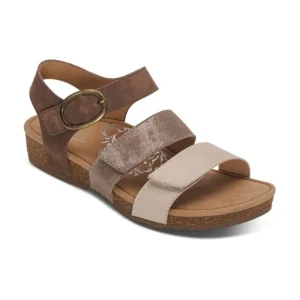 Aetrex Lilly Adjustable Quarter Strap Sandal