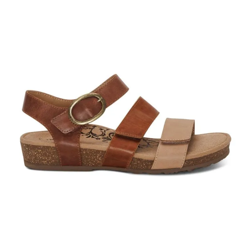 Aetrex Lilly Adjustable Quarter Strap Sandal