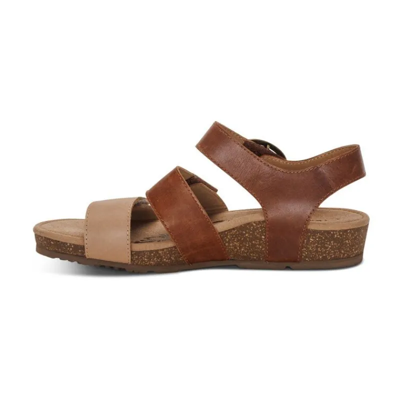 Aetrex Lilly Adjustable Quarter Strap Sandal