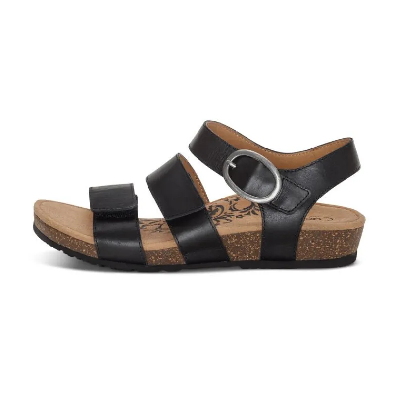 Aetrex Lilly Adjustable Quarter Strap Sandal