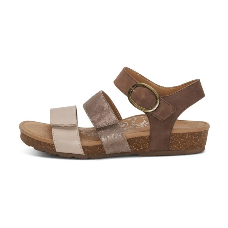 Aetrex Lilly Adjustable Quarter Strap Sandal