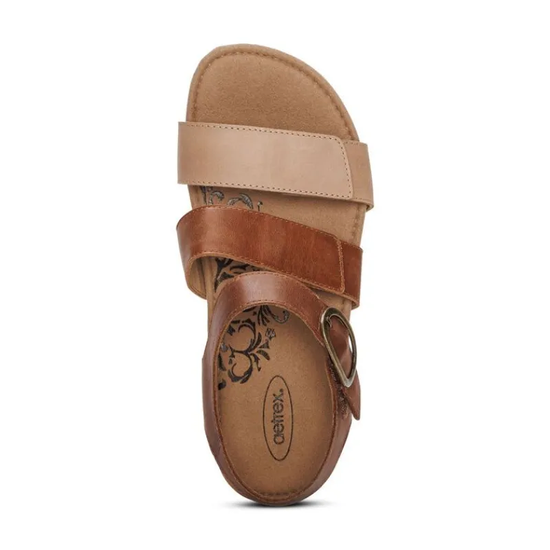 Aetrex Lilly Adjustable Quarter Strap Sandal