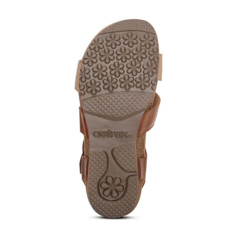 Aetrex Lilly Adjustable Quarter Strap Sandal