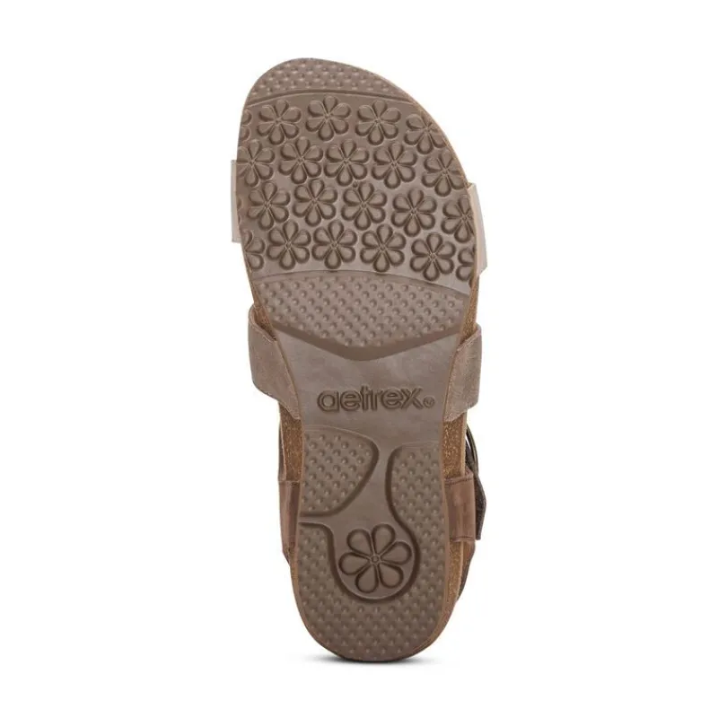 Aetrex Lilly Adjustable Quarter Strap Sandal