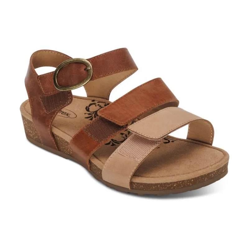 Aetrex Lilly Adjustable Quarter Strap Sandal