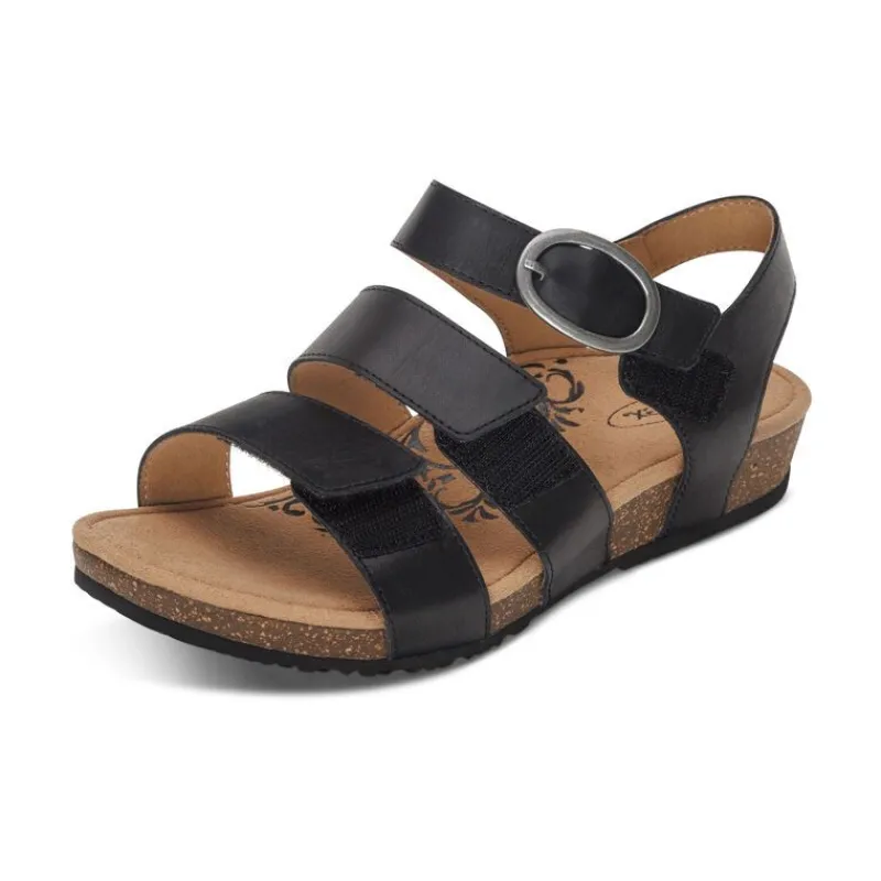 Aetrex Lilly Adjustable Quarter Strap Sandal