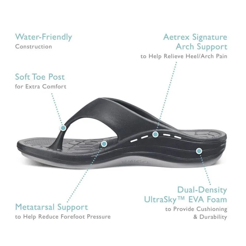 Aetrex Maui Orthotic Flips - Women