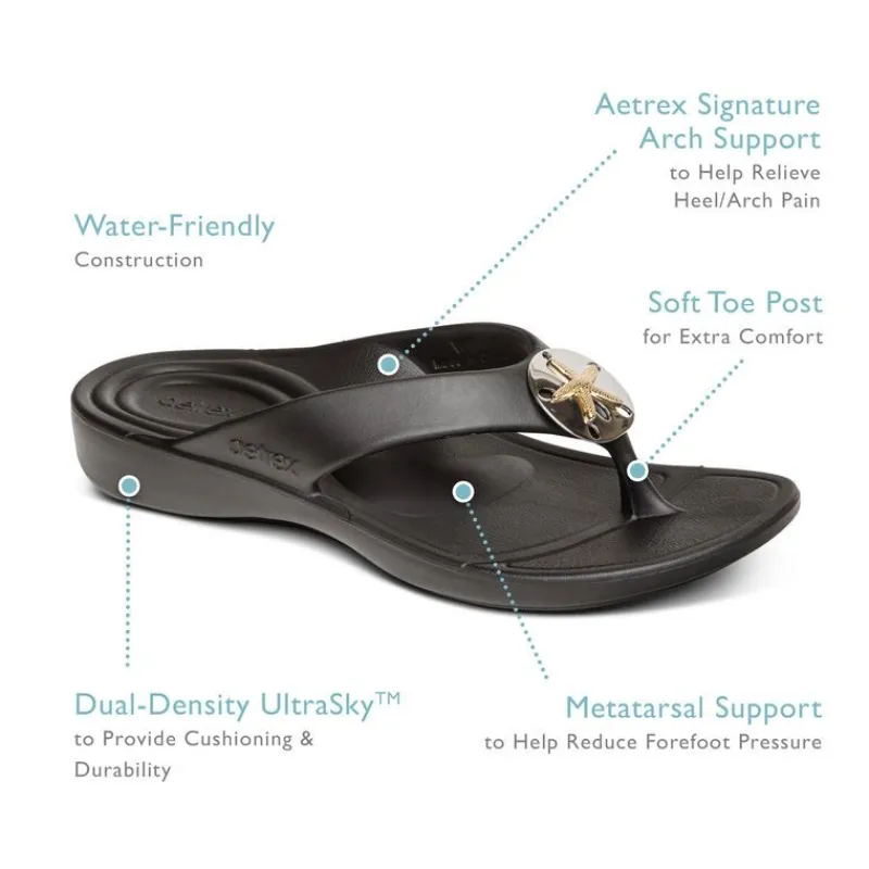 Aetrex Maui Starfish Orthotic Flips