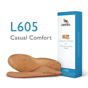 Aetrex Men'S Casual Comfort Orthotics W/ Metatarsal Support