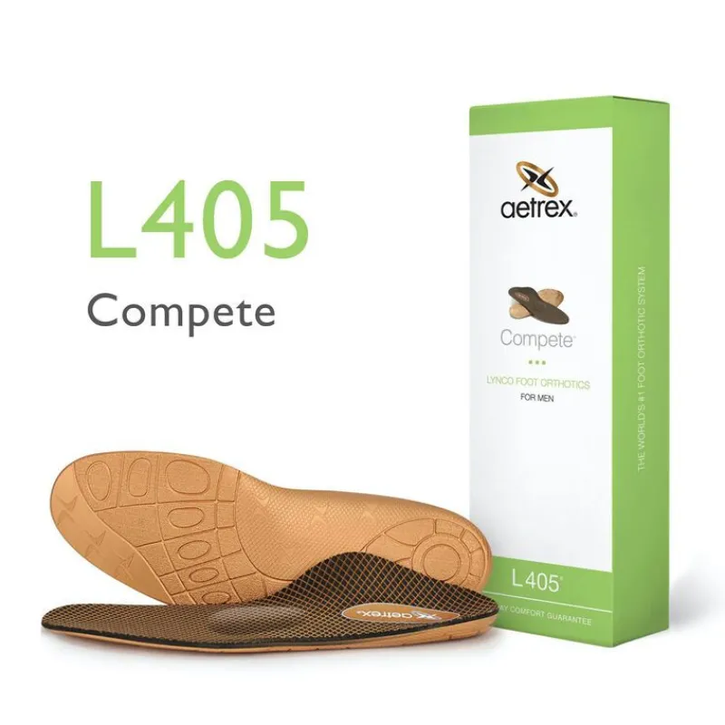 Aetrex Men'S Compete Orthotics W/ Metatarsal Support