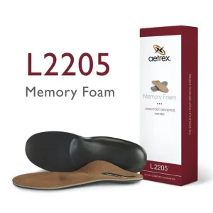 Aetrex Men'S Memory Foam Orthotics W/ Metatarsal Support