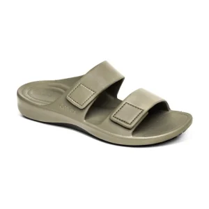 Aetrex Milos Orthotic Slides - Mens