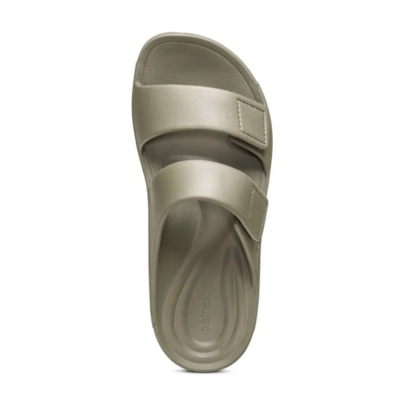 Aetrex Milos Orthotic Slides - Mens