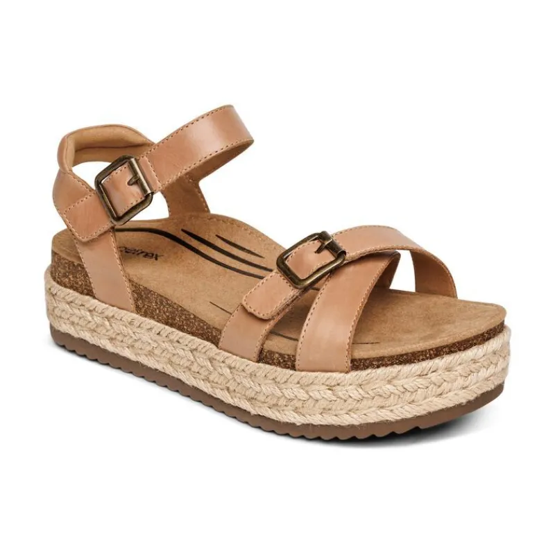 Aetrex Paula Platform Sandal