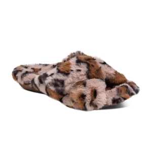Aetrex Penelope Adjustable Faux Fur Slippers