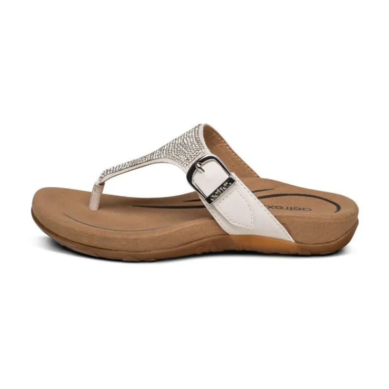 Aetrex Rae Adjustable Thong Sandal
