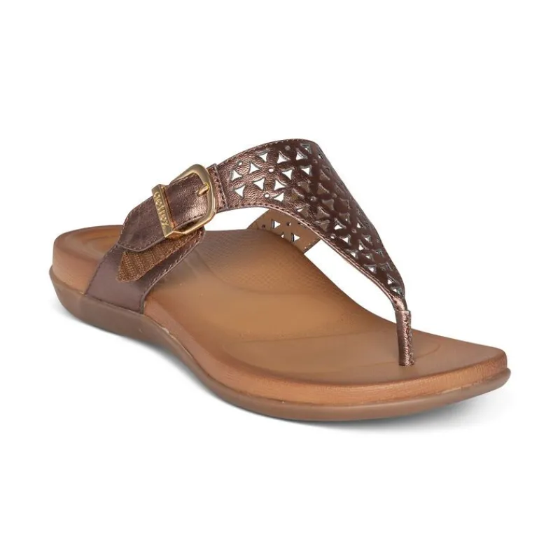 Aetrex Rita Adjustable Thong Sandal