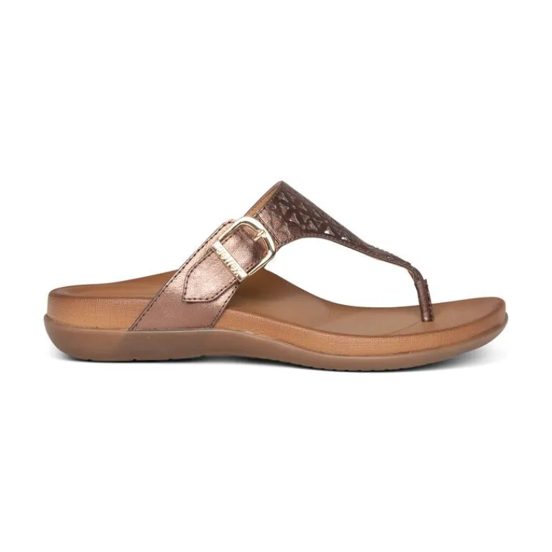 Aetrex Rita Adjustable Thong Sandal
