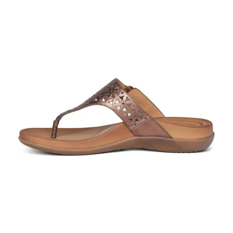 Aetrex Rita Adjustable Thong Sandal