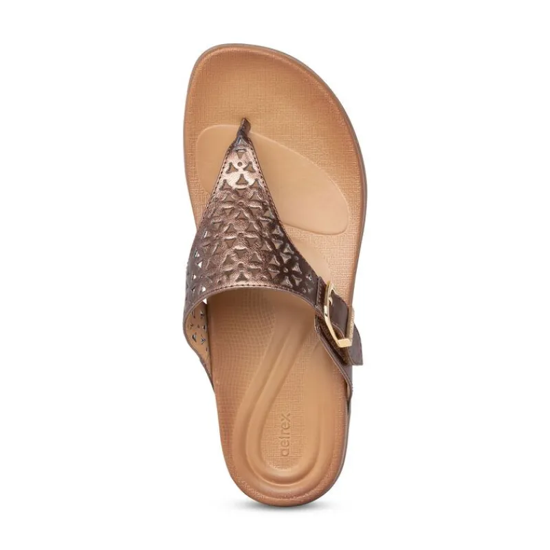 Aetrex Rita Adjustable Thong Sandal