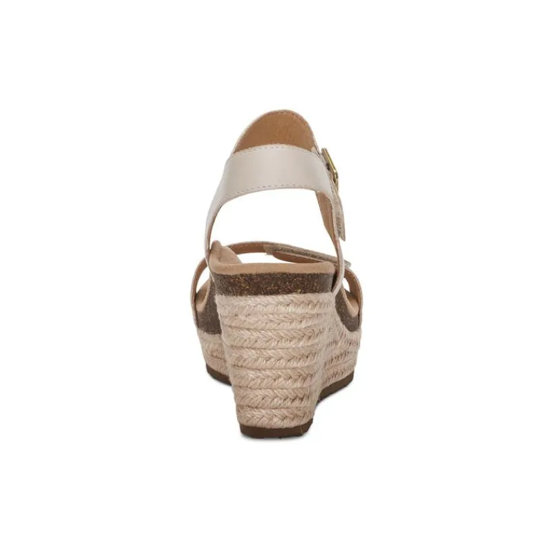 Aetrex Sydney Quarter Strap Espadrille Wedge