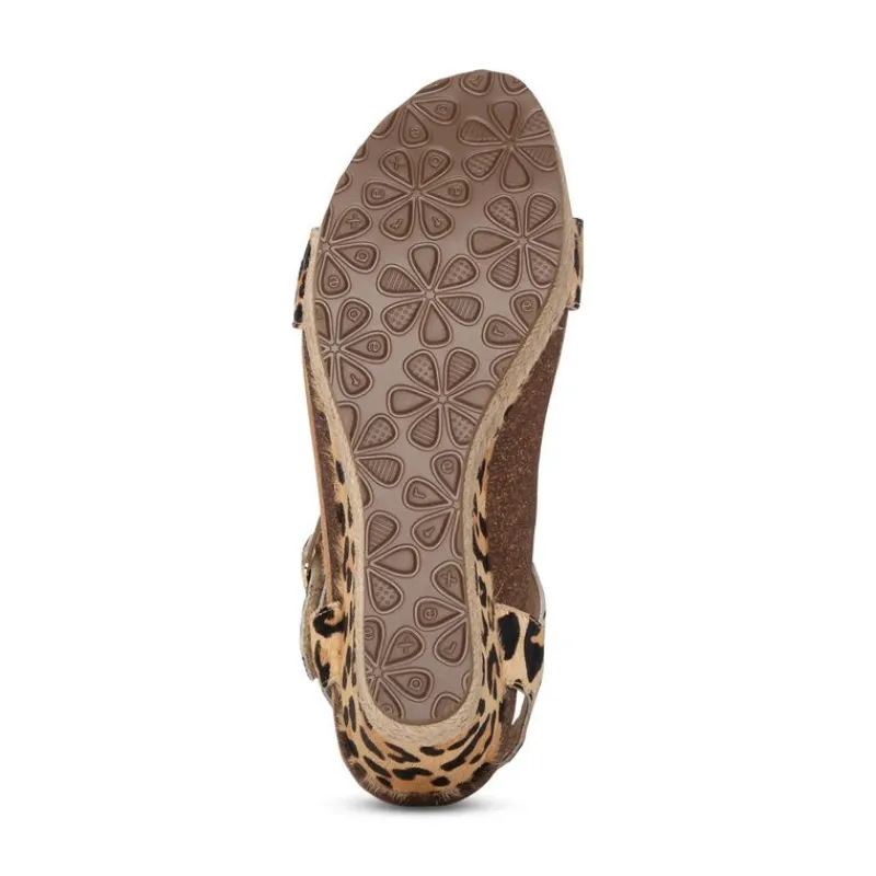 Aetrex Sydney Quarter Strap Espadrille Wedge