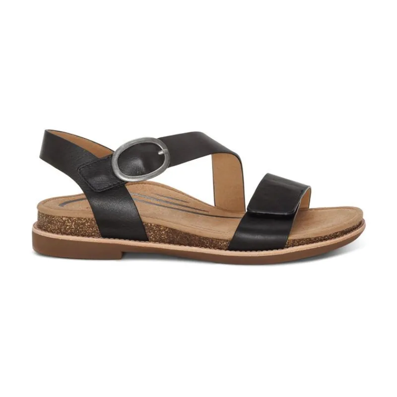 Aetrex Tamara Asymmetrical Quarter Strap Sandal