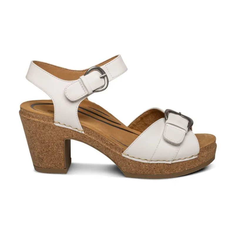 Aetrex Tory Open Toe Heels