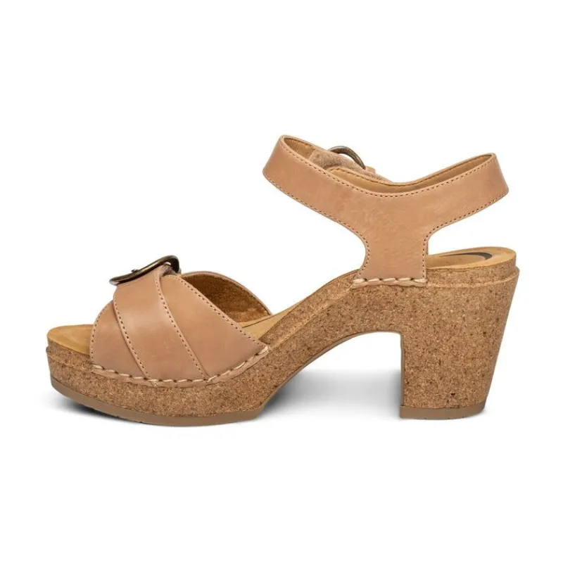 Aetrex Tory Open Toe Heels