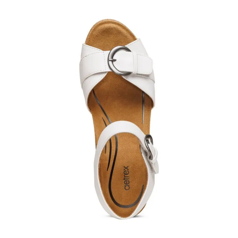 Aetrex Tory Open Toe Heels