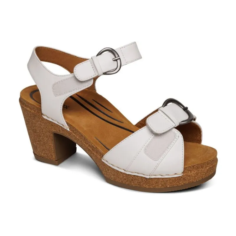Aetrex Tory Open Toe Heels