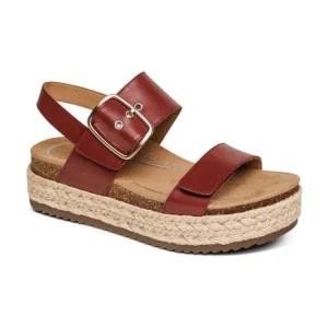 Aetrex Vania Arch Support Platform Sandal