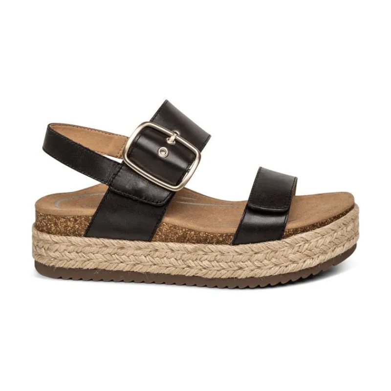 Aetrex Vania Arch Support Platform Sandal
