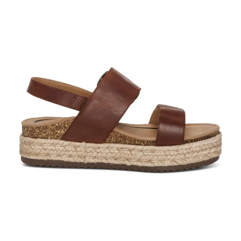 Aetrex Vania Arch Support Platform Sandal