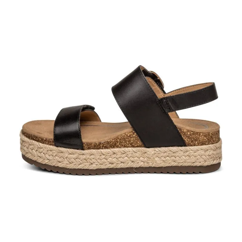 Aetrex Vania Arch Support Platform Sandal