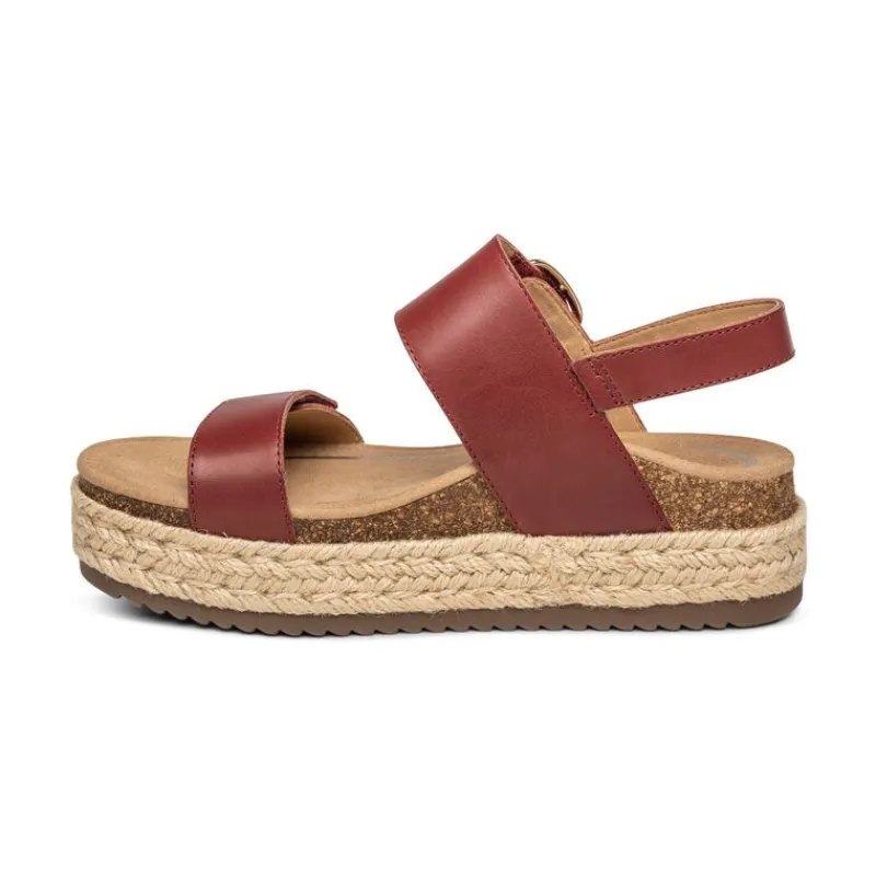 Aetrex Vania Arch Support Platform Sandal