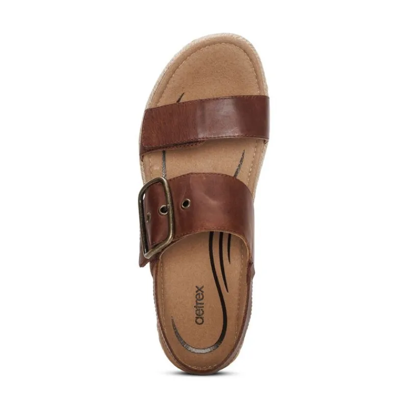 Aetrex Vania Arch Support Platform Sandal
