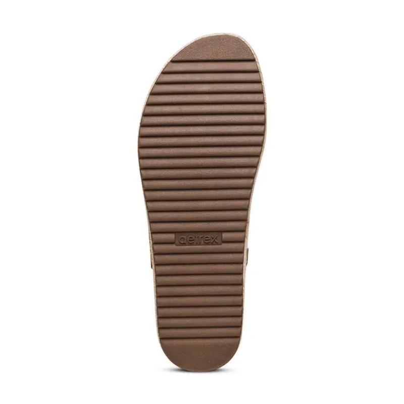 Aetrex Vania Arch Support Platform Sandal